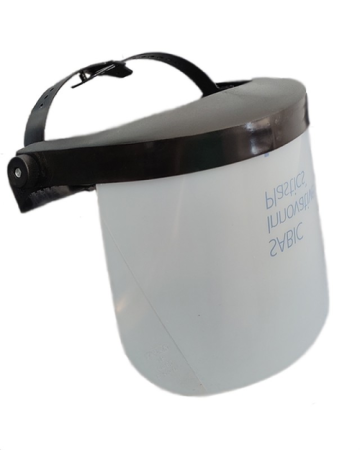 Viziere - COVERGUARD 6VIS, vizieră de protecție facială din policarbonat transparent, reglabilă, protecție împotriva stropilor și particulelor solide