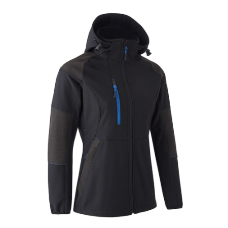 Jachete - COVERGUARD ANTILOPE, Jachetă Softshell cu glugă detașabilă, din poliester și elastan, 350 g/mp