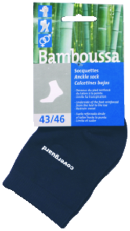 COVERGUARD BAMBOUSSA, Șosete de gleznă din fibră naturală de bambus, antibacteriene și respirabile, gri [3]