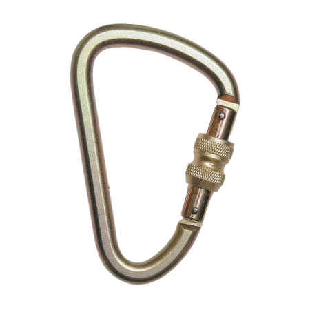 Dispozitive de ancorare și conectare - COVERGUARD CADO AZ018, carabină din oțel galvanizat cu închidere filetată, deschidere 27 mm