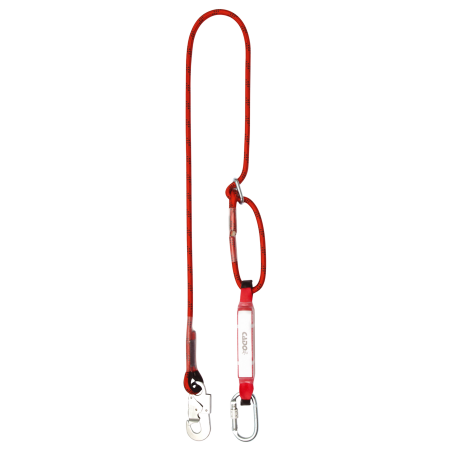 LUCRU LA ÎNĂLȚIME - COVERGUARD CADO ENERGY-K MOABM-LB, absorbitor de energie cu frânghie și chingă elastică, 2 m, carabine AZ011 și AZ002