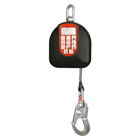 LUCRU LA ÎNĂLȚIME - COVERGUARD CADO W6 MOAWR-106, opritor de cădere retractabil cu chingă, lungime 6 m, carabină AZ002