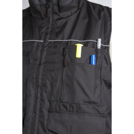 COVERGUARD CARISTE, Vestă reversibilă din poliester Oxford, cu căptușeală fleece 280 g/mp [4]