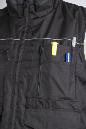 COVERGUARD CARISTE, Vestă reversibilă din poliester Oxford, cu căptușeală fleece 280 g/mp [9]