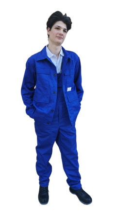 COVERGUARD FLAME AMINA, Costum de sudură cu pantaloni cu pieptar, ignifug, 350 g/mp, 100% bumbac [0]