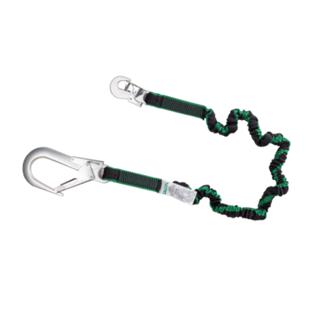 Mijloace de legatură și absorbitoare de energie - COVERGUARD LARIX 7LARI10, mijloc de legătură cu absorbitor de energie, chingă elastică 1,4–2 m, carabine aluminiu