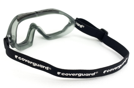 COVERGUARD LEO, ochelari etanși (goggle) cu lentilă incoloră din policarbonat, tratament anti-aburire (AF), ventilație indirectă [2]