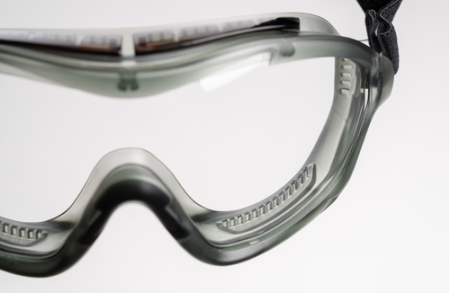 COVERGUARD LEO, ochelari etanși (goggle) cu lentilă incoloră din policarbonat, tratament anti-aburire (AF), ventilație indirectă [3]