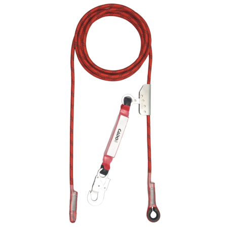 LUCRU LA ÎNĂLȚIME - COVERGUARD LINOSTOP SET, opritor de cădere cu frânghie poliamidă de 10 m și absorbitor de energie