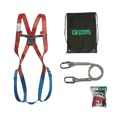 Seturi și kituri complete - COVERGUARD MEWP KIT 7MEWP10, set complet anticădere pentru platforme mobile, centură și mijloc de legătură 1,5 m