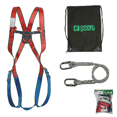 COVERGUARD MEWP KIT 7MEWP10, set complet anticădere pentru platforme mobile, centură și mijloc de legătură 1,5 m [0]