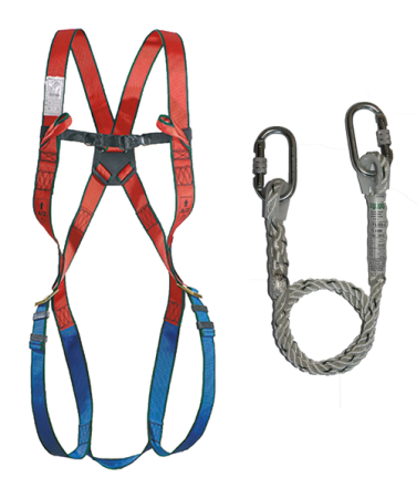 COVERGUARD MEWP KIT 7MEWP10, set complet anticădere pentru platforme mobile, centură și mijloc de legătură 1,5 m [2]