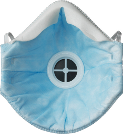 COVERGUARD MO23276 – Mască protecție respiratorie FFP2 NR D cu supapă, formă ergonomic-conică [Cutie 10  bucăți] [1]