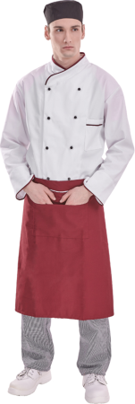 Camasi si tunici - COVERGUARD MO45900 GASTRO Tunică Bucătar Albă Mâneci Lungi