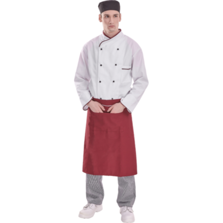 Camasi si tunici - COVERGUARD MO45900 GASTRO Tunică Bucătar Albă Mâneci Lungi