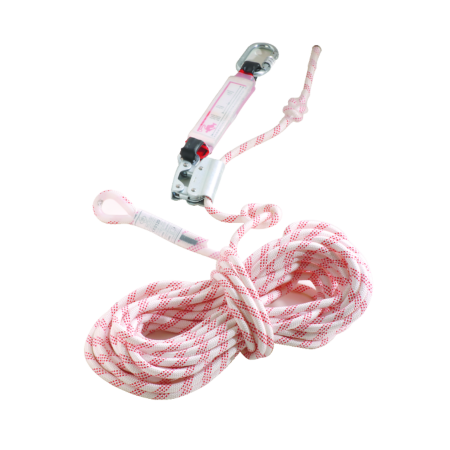 Sisteme de oprire a căderii - COVERGUARD NEOTTIA, set opritor de cădere cu frânghie 20 m și carabină oțel