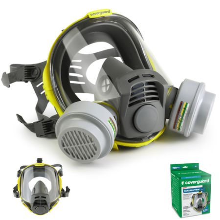 COVERGUARD PANAREA TWIN, mască integrală cu baionetă, Clasa 3, EN 136 [2]