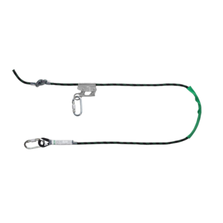 Mijloace de legatură și absorbitoare de energie - COVERGUARD PINEA 7PINE10, mijloc de poziționare din frânghie Ø12 mm, 2 m, cu carabine oțel