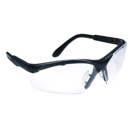 COVERGUARD THETA, ochelari de protecție cu lentilă incoloră / fumurie, tratamente anti-zgârieturi (K) și anti-aburire (N), brațe reglabile [1]