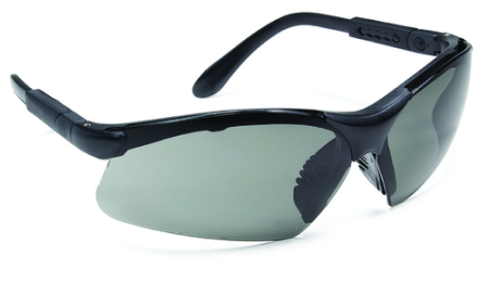 COVERGUARD THETA, ochelari de protecție cu lentilă incoloră / fumurie, tratamente anti-zgârieturi (K) și anti-aburire (N), brațe reglabile [1]