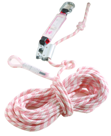 COVERGUARD VIOLA, set opritor de cădere cu frânghie 10 m și carabină oțel [0]
