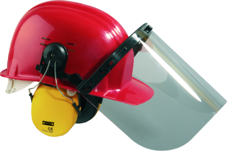 COVERGUARD VISOR, vizieră protecție policarbonat transparent/fumuriu, impact B, cadru aluminiu [1]