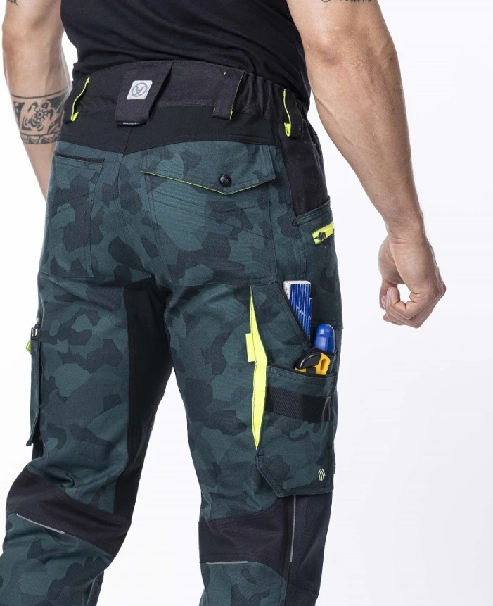 CREATRON CAMO, Pantalon de lucru din bumbac elastic Amalytton și Tabiflex, 250 g/mp [4]