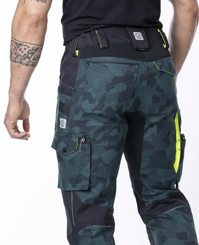 CREATRON CAMO, Pantalon de lucru din bumbac elastic Amalytton și Tabiflex, 250 g/mp [3]