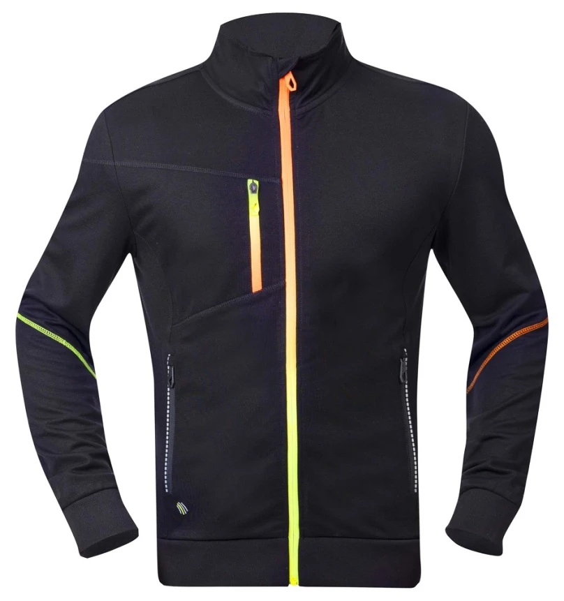 Jachete - CREATRON, Bluză sport cu mânecă lungă și fermoar din material tehnic TOPLYRON, 280 g/mp