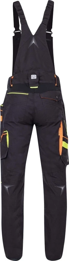 CREATRON, Pantaloni cu pieptar de lucru din bumbac Amalytton cu inserții TABIFLEX și Oxford, 250 g/mp [1]
