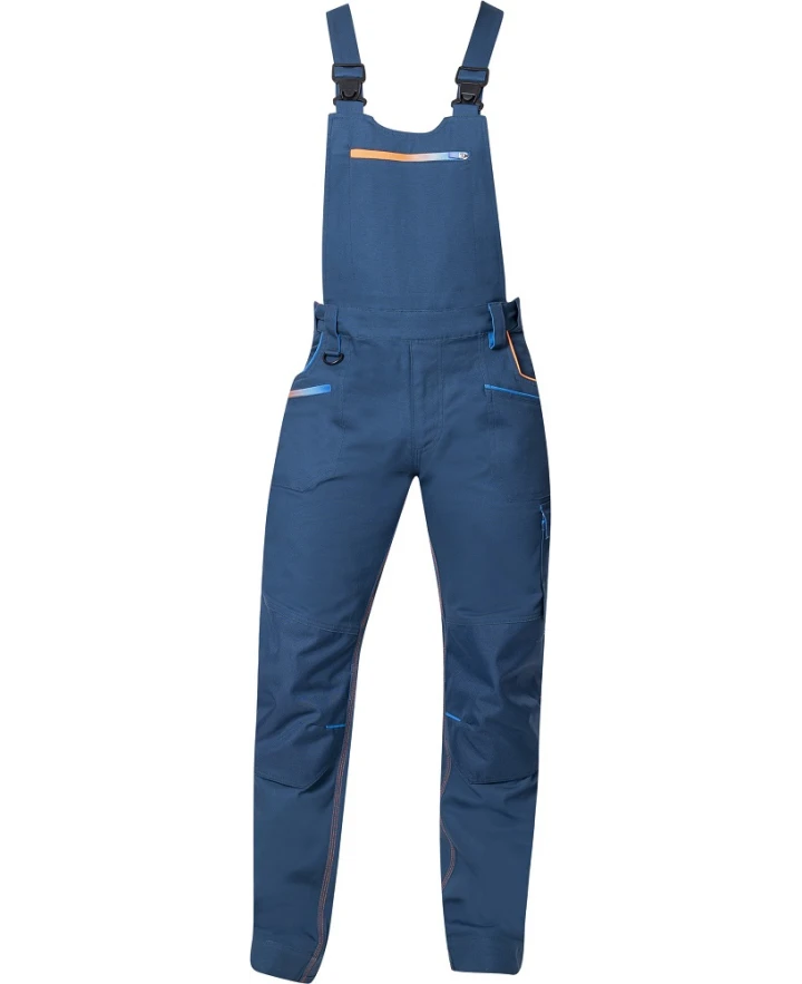 Pantaloni cu pieptar - CREATRON, Pantaloni cu pieptar de lucru din bumbac Amalytton cu inserții TABIFLEX și Oxford, 250 g/mp
