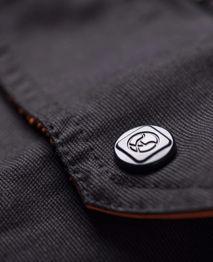 CREATRON, Pantaloni cu pieptar de lucru din bumbac Amalytton cu inserții TABIFLEX și Oxford, 250 g/mp [4]