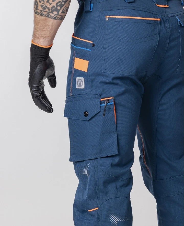 CREATRON, Pantaloni de lucru din bumbac Amalytton cu inserții TABIFLEX și Oxford, 250 g/mp [7]