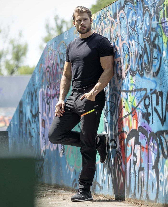 CREATRON, Pantaloni softshell SLIM FIT din poliester și elastan, membrană TPU 5000/5000, 230 g/mp [3]