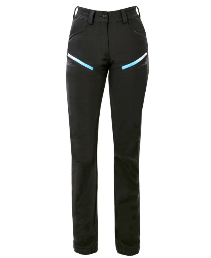 Pantaloni standard - CREATRON, Pantaloni softshell de damă SLIM FIT din poliester ElasticTech și membrană TPU