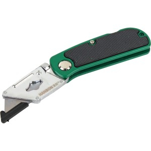 SCULE & MATERIALE - Cutter metalic, 6 lame trapezoidale, pliabil
