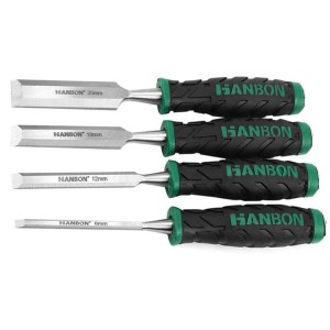SCULE & MATERIALE - Daltă crom-vanadiu pentru lemn, mâner bicomponent set 4