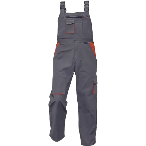 Imbracaminte UZ GENERAL - DESMAN, Pantaloni de lucru cu pieptar din poliester și bumbac, 235 g/mp