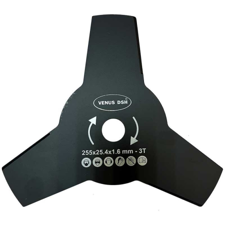 Discuri debitare și polizare - Disc cosire pentru motocoasă-255 x 25,4 x 1,6 mm-3T