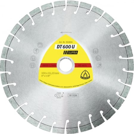 SCULE & MATERIALE - Disc diamantat DT/SUPRA/DT600U/S/180X2,6X22,23/22K/9
