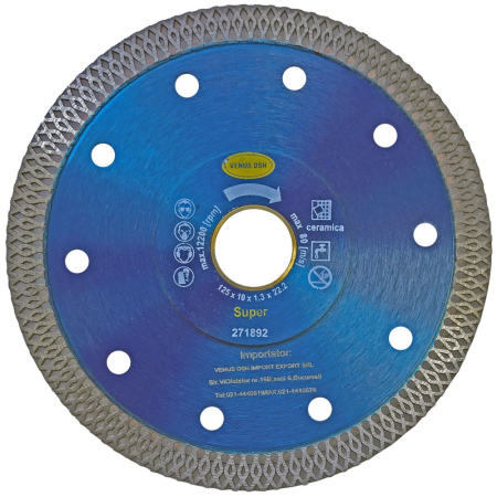 Discuri debitare și polizare - Disc diamantat pentru ceramică x 10 x 22,23 mm