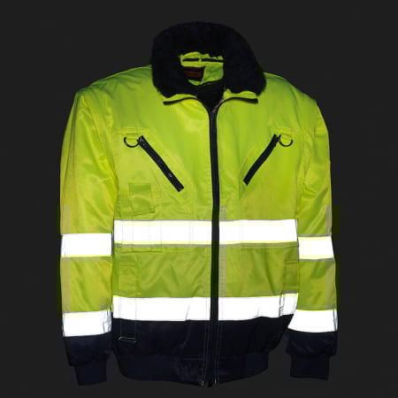 DISCOVER, Jachetă HI-VIS de iarnă tip Pilot, 3 in 1, multifuncțională din tercot, căptușeală termică 290 g/mp [5]