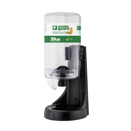 Antifoane interne - Dispenser gol pentru dopuri de urechi, capacitate 500 perechi, din ABS transparent