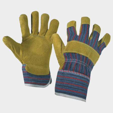 PROTECȚIA MÂINILOR - DORI, Mănuși de protecție din piele spalt de bovină și material textil