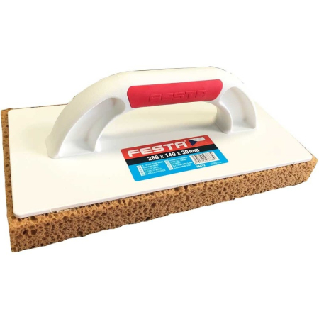 Scule și unelte - Drișcă burete maro, mâner plastic 280 x 140 x 30 mm-34412