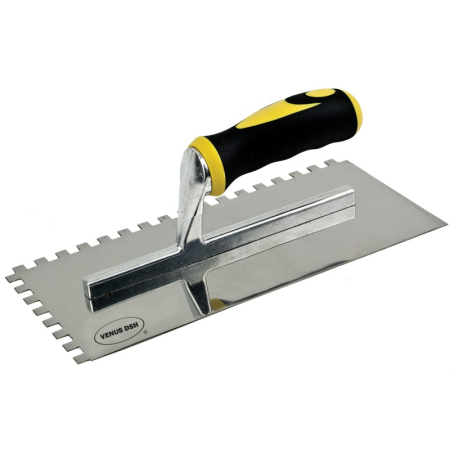 SCULE & MATERIALE - Drișcă inox, dinți, mâner bicomponent10 x 10 (280 x 130)-814007-10