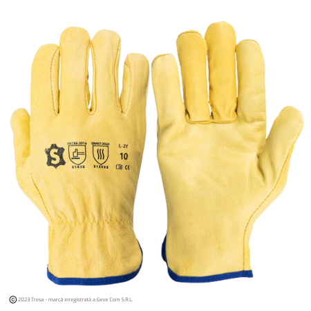Protecție mecanică - DRIVE, Manusi de protectie din piele bovina
