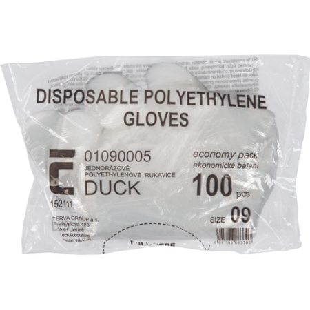 DUCK, Mănuși de unică folosință din polietilenă [1]