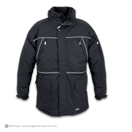 DUNCAN, Scurta de iarna 2 in 1 multifunctionala din nailon taslon si PU [0]