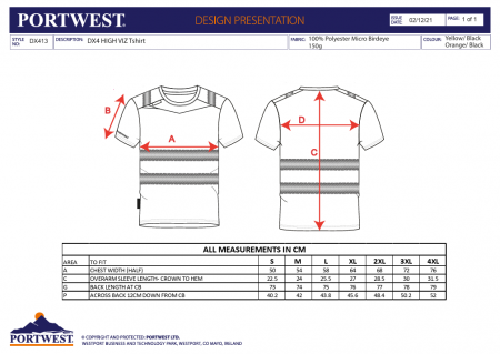 DX413 DX4, Tricou S/S din poliester plasa [2]